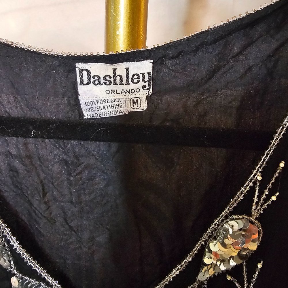 Vintage Silk Dashley Sequin Top - Picture 3 of 6
